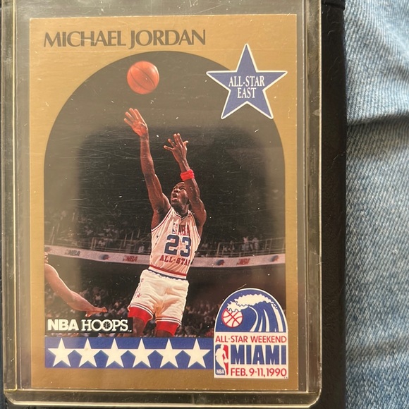 1990 nba hoops all star Michael Jordan #5 ERROR CARD!!! - Picture 1 of 2
